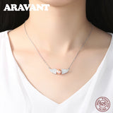 Freshwater Pearl 925 Silver Angel Wing Pendant Necklace Pearl Fine Jewelry