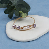 Freshwater Pearl Bead Cuff Bangle Bracelet