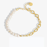 Freshwater Pearl Bracelet Silver 925 Ukrainian Style Fine Jewelry