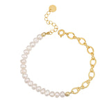 Freshwater Pearl Bracelet Silver 925 Ukrainian Style Fine Jewelry