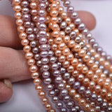 Freshwater Pearl Near Flawless 4-5mm Pink Purple Bracelet Necklace