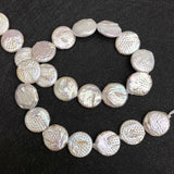 16mm Coin Freshwater Pearl Button Beads for DIY Jewelry Making