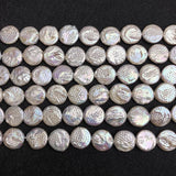 16mm Coin Freshwater Pearl Button Beads for DIY Jewelry Making