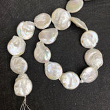 18mm Freshwater Pearl Button Beads DIY Jewelry Making