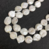 18mm Freshwater Pearl Button Beads DIY Jewelry Making