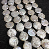 18mm Freshwater Pearl Button Beads DIY Jewelry Making