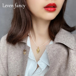 Freshwater Pearl Choker Heart Shell Necklace 925 Sterling Silver