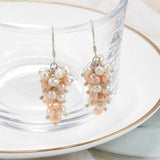 Freshwater Pearl Earrings 925 Sterling Silver Drop Dangle white/pink/mixed