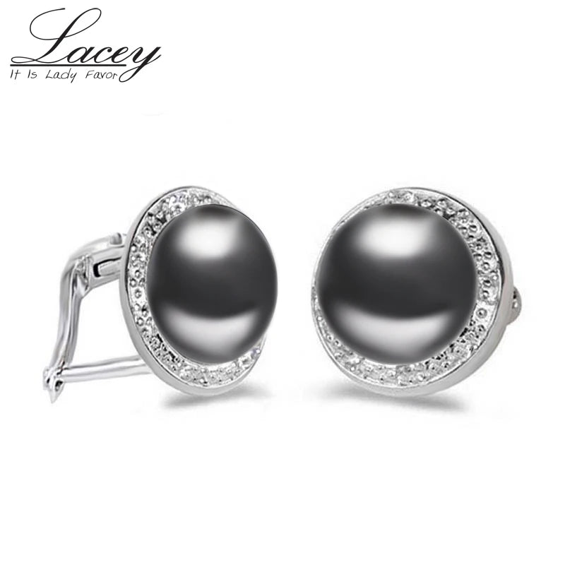 Freshwater Pearl Earrings 925 Silver Jewelry Drop