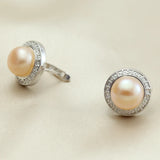 Freshwater Pearl Earrings 925 Silver Jewelry Drop