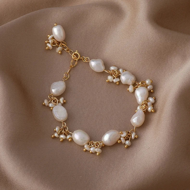 Freshwater Pearl Ins Niche Bracelet Beads Beaded Cold Style
