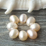 Freshwater Pearl Loose Beads, Cultured Drop-shaped Pearls Natural Pink 5-9 MM