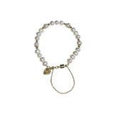 Freshwater Pearl Magnet Clasp Pine Cone Bracelet