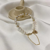 Freshwater Pearl Magnet Clasp Pine Cone Bracelet