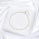 Freshwater Pearl Necklace Women Adjustable Choker Bead Necklace Chain