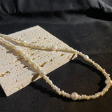 Freshwater Pearl Necklace Vintage Irregular Natural Pearl Beads Women