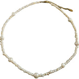 Freshwater Pearl Necklace Vintage Irregular Natural Pearl Beads Women
