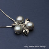 Freshwater Pearl Necklace Pendant For Women, 925 Silver Chain