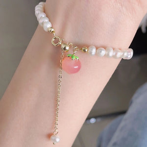 Freshwater Pearl Peach Bracelet Women Bracelets Jewelry
