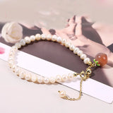 Freshwater Pearl Peach Bracelet Women Bracelets Jewelry