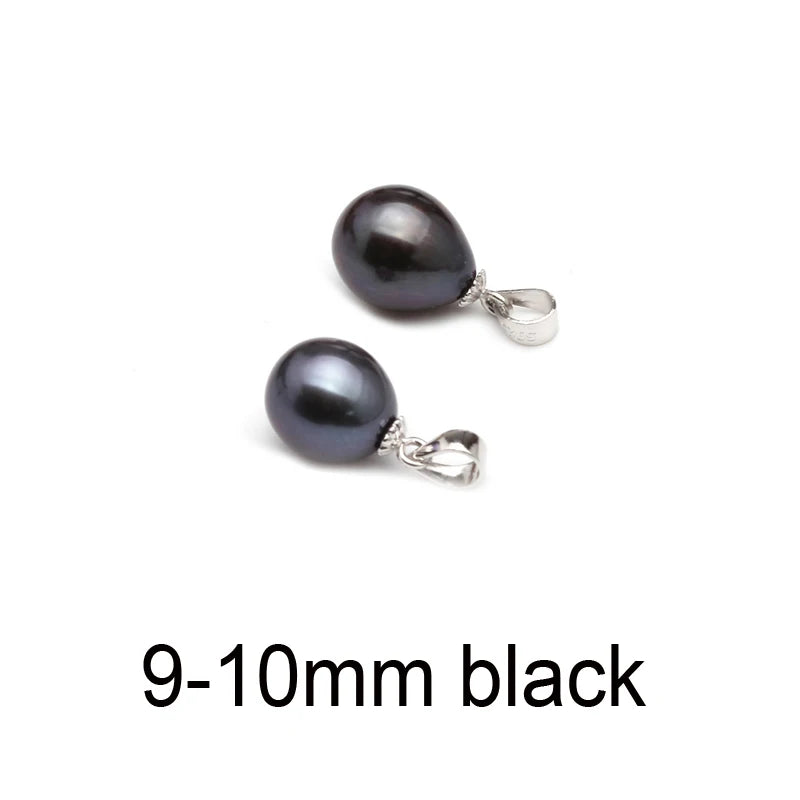 Freshwater Pearl Pendant 925 Silver, Real Natural Pearl Jewelry
