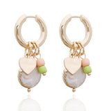 Freshwater Pearl Pendant Earrings For Woman Apatite Lapis