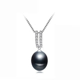 Freshwater Pearl Pendant Necklace 925 Silver Women