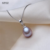 Freshwater Pearl Pendant Necklace 925 Sterling Silver Pretty Vintage Jewelry