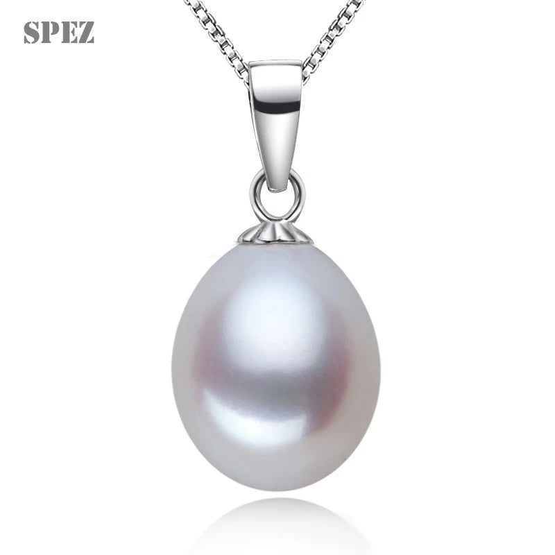 Freshwater Pearl Pendant Necklace 925 Sterling Silver Pretty Vintage Jewelry