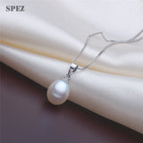 Freshwater Pearl Pendant Necklace 925 Sterling Silver Pretty Vintage Jewelry