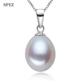 Freshwater Pearl Pendant Necklace 925 Sterling Silver Pretty Vintage Jewelry