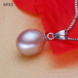Freshwater Pearl Pendant Necklace 925 Sterling Silver Pretty Vintage Jewelry