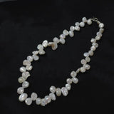 Baroque Freshwater Pearl Oval Necklace for Women