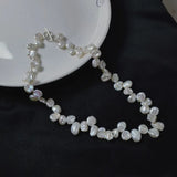 Baroque Freshwater Pearl Oval Necklace for Women