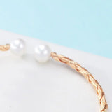 Freshwater Pearls Bracelet Adjustable Bangle Jewelry
