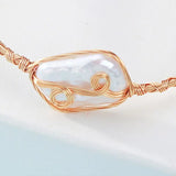 Freshwater Pearls Bracelet Adjustable Bangle Jewelry