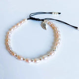 Freshwater Pearls Bracelets Red Thread 925 Silver Beads Bracelet