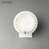Freshwater Pearls Charm Bracelet in 925 Sterling Silver