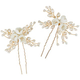 Freshwater Pearls Jewelry Bridal Hair Pins Clips Wedding Headpiece