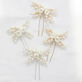 Freshwater Pearls Jewelry Bridal Hair Pins Clips Wedding Headpiece