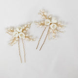 Freshwater Pearls Jewelry Bridal Hair Pins Clips Wedding Headpiece