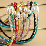 Freshwater Pearls Bohemian Choker Necklace Stainless Steel Collar Pendant