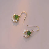 Freshwater Pearls Swirl Beads Clip on Earrings - No Piercing