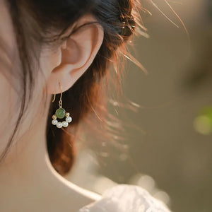 Freshwater Pearls Swirl Beads Clip on Earrings - No Piercing