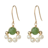Freshwater Pearls Swirl Beads Clip on Earrings - No Piercing