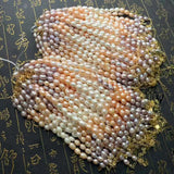 Freshwater Pearl Bracelet Dazzling Gradient Women's Copper Plated 18K