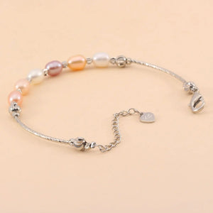 Freshwater Pearl Braided Bracelet Fishtail Hand Jewelry
