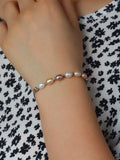 Freshwater Pearl Braided Bracelet Fishtail Hand Jewelry