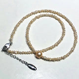 Freshwater Pearl Necklace 2mm & 8-9mm 17INCH