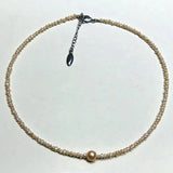Freshwater Pearl Necklace 2mm & 8-9mm 17INCH